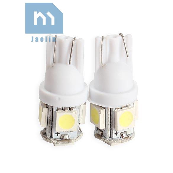 2 Bóng Đèn Led T10 5050 5smd Ánh Sáng Trắng Cho Xe Hơi