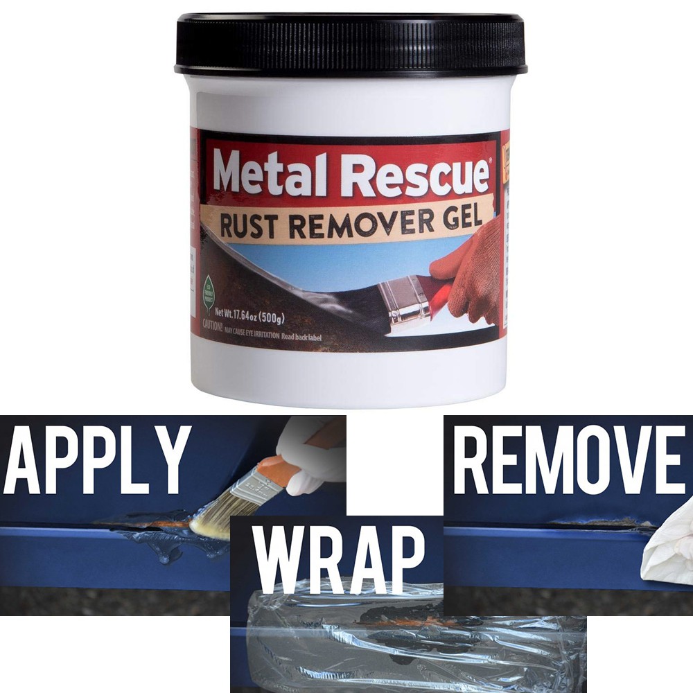 Gel Tẩy Rỉ Sét Metal Rescue Sắt Thép Kim Loại Vệ Sinh Nhà Cửa Ô Tô Cổ Pô Xe Máy