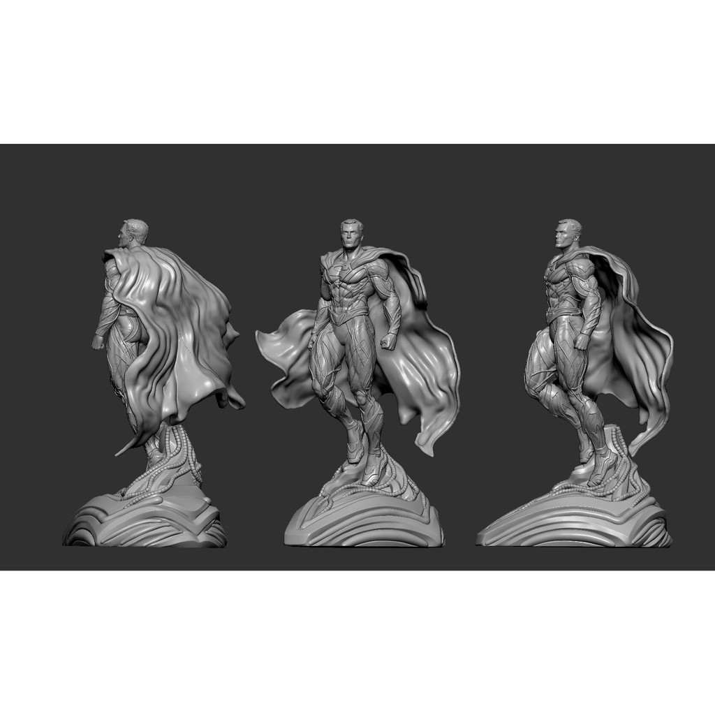File in 3D Superman Statue And Bust