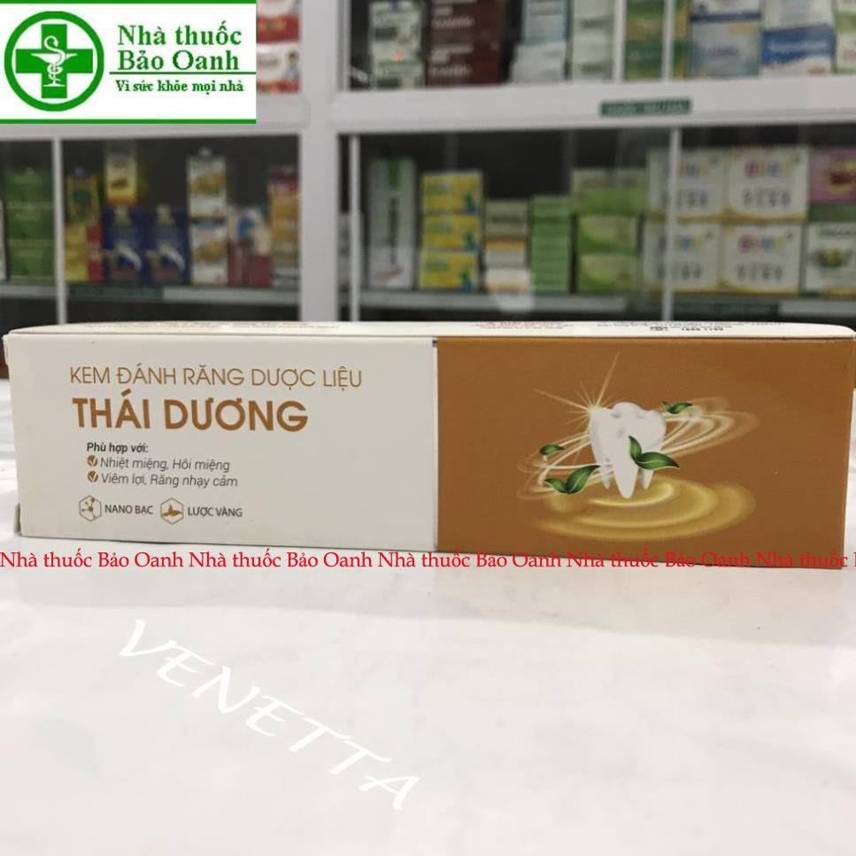 Kem đánh răng dược liệu Thái Dương - Tube 100gr