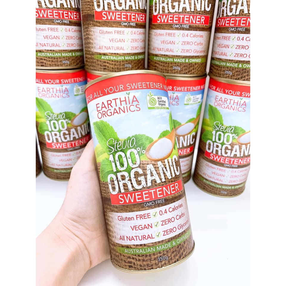 Đường cỏ ngọt hữu cơ Úc - Sugarless stevia organic 350g