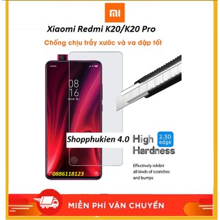 kính cường lực trong suốt full Redmi K20/ K20 pro tặng keo chống hở mép