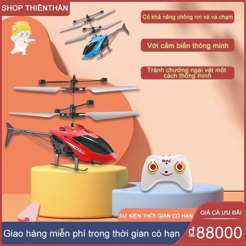 Máy Bay Trực Thăng Điều Khiển Từ Xa，Máy bay điều khiển cảm ứng bằng tay,Đồ chơi trẻ em giá rẻ, chắc chắn và vui nhộn