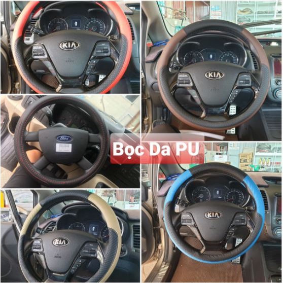 Bọc vô lăng Sparco xe Vinfast Fadil, Lux A2.0, Lux SA2.0, President, VF hàng đẹp