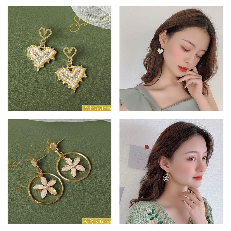 MOCHASHUKhuyên tai Mochashu thiết kế nhiều mẫu tùy chọn thời trang Hàn Quốc xinh xắn dễ thương