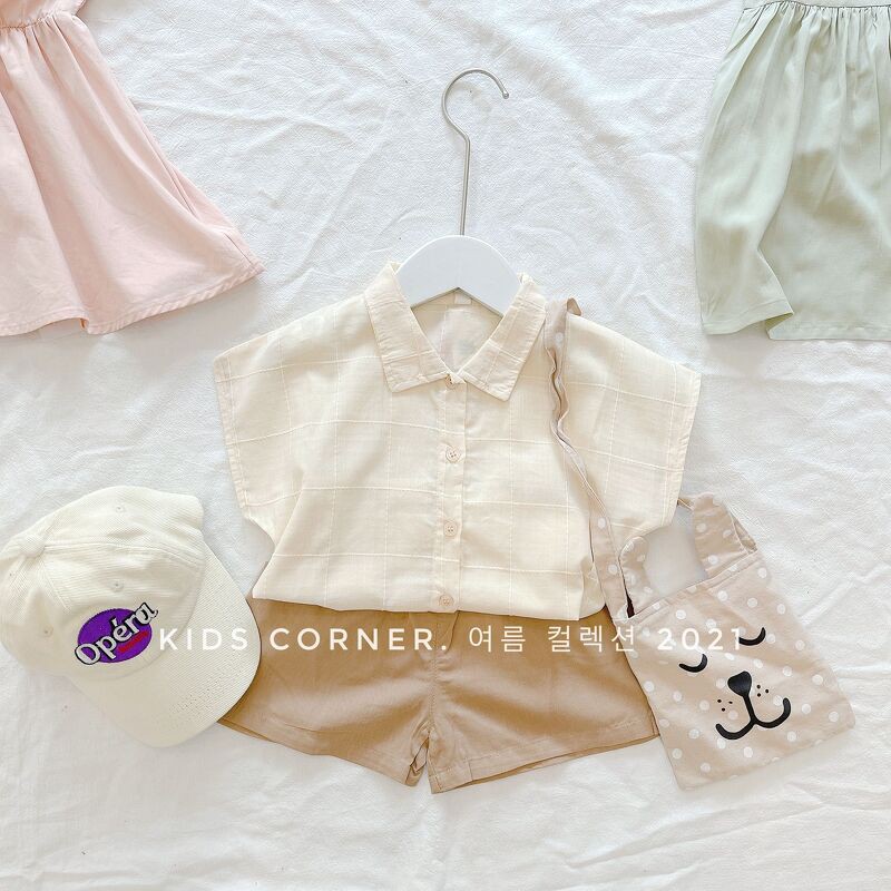 Set 3009 áo quần vàng be