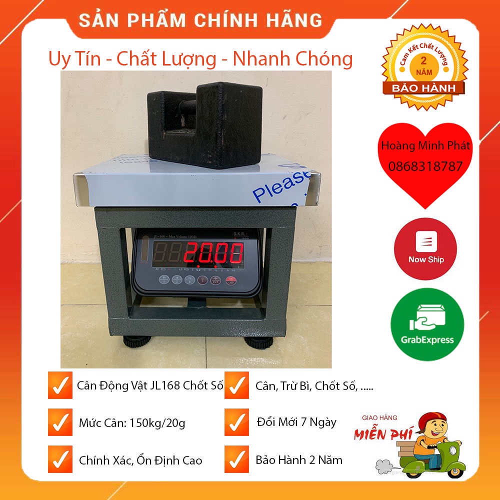 Cân Động Vật Chốt Số Điện Tử JL168 100kg - 150kg - 300kg (cân ghế điện tử). Bảo Hành 2 Năm