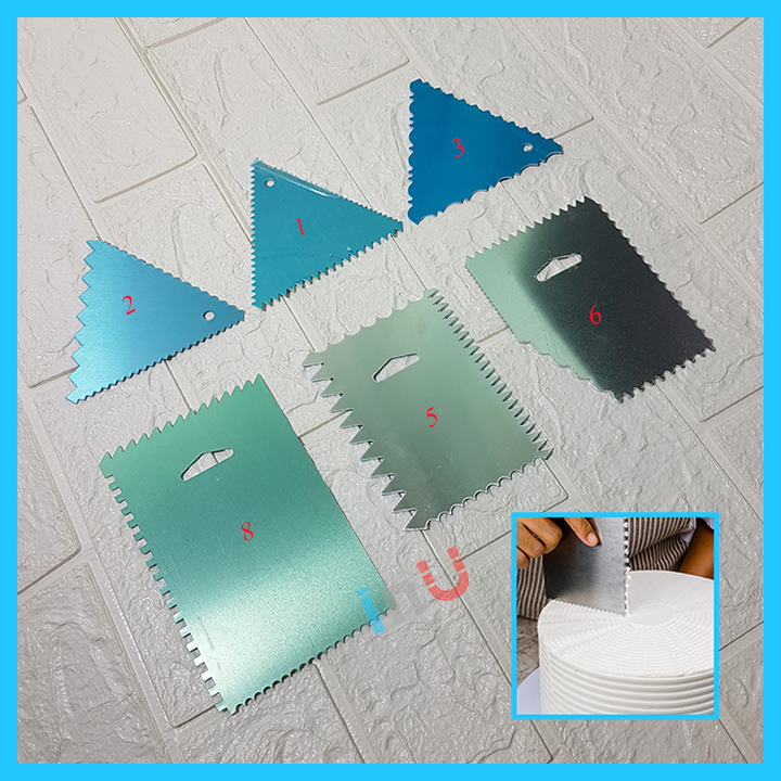 HCM - Dao nhôm cắt bột, quết bánh gato tạo viền trang trí bánh đủ mẫu