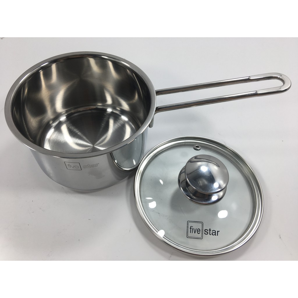 Nồi quánh bột inox 3 đáy FIVESTAR_nồi nấu cháo fivestar inox 12cm,14cm