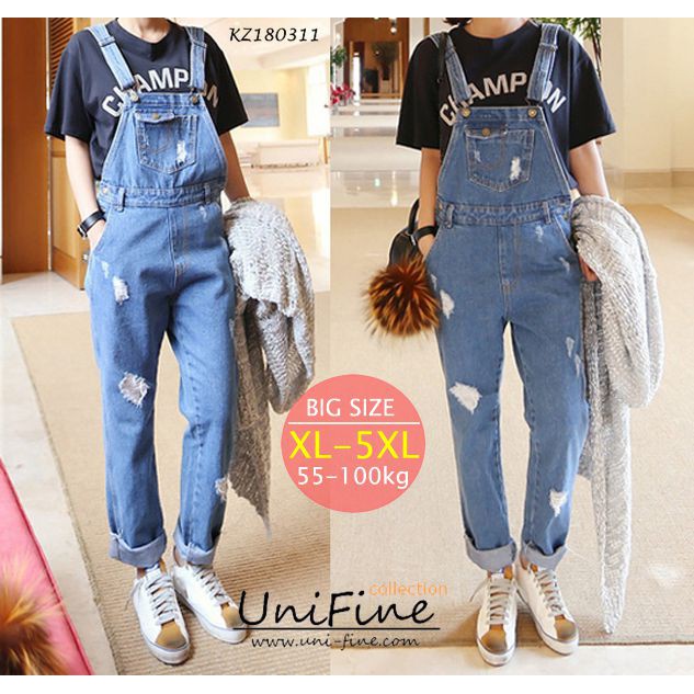 Yếm quần nữ dài big size cho nguoi hon 60kg 70kg 80kg 90kg - KZ180311 | BigBuy360 - bigbuy360.vn