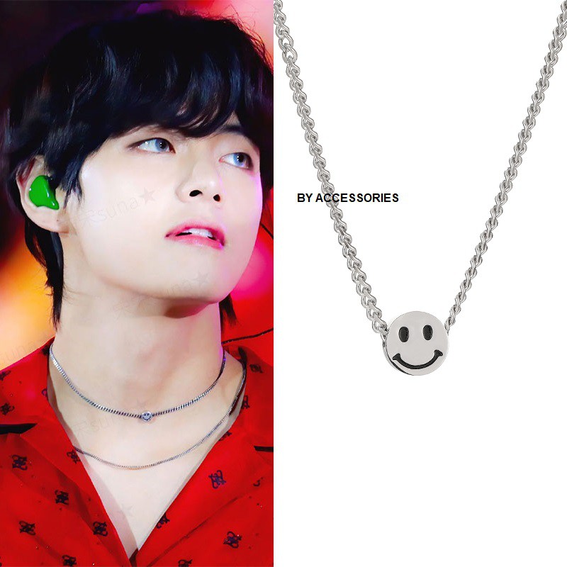[CÓ SẴN] Choker titan xích phối mặt cười V BTS không gỉ
