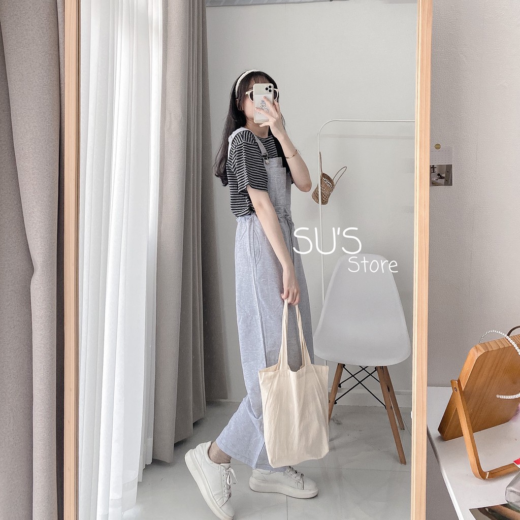 Yếm quần thun culottes túi trước Y59 SUSTORE