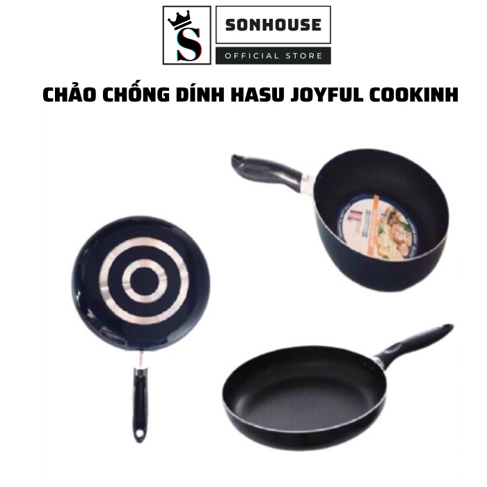 Chảo chống dính cao cấp HaSu JOYFUL COOKING chính hãng chịu nhiệt, dễ dàng vệ sinh