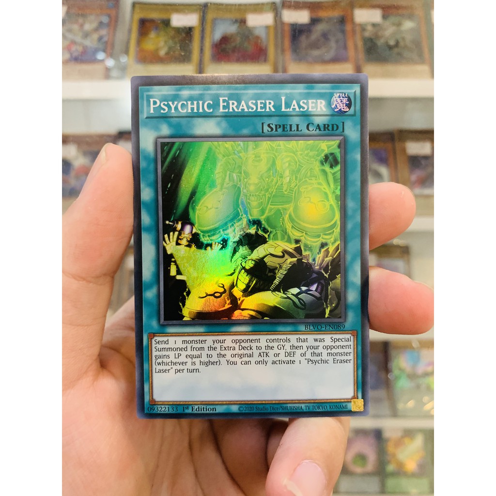 Thẻ Bài YugiOh! Mã BLVO-EN089 - Psychic Eraser Laser - Super Rare - 1st Edition