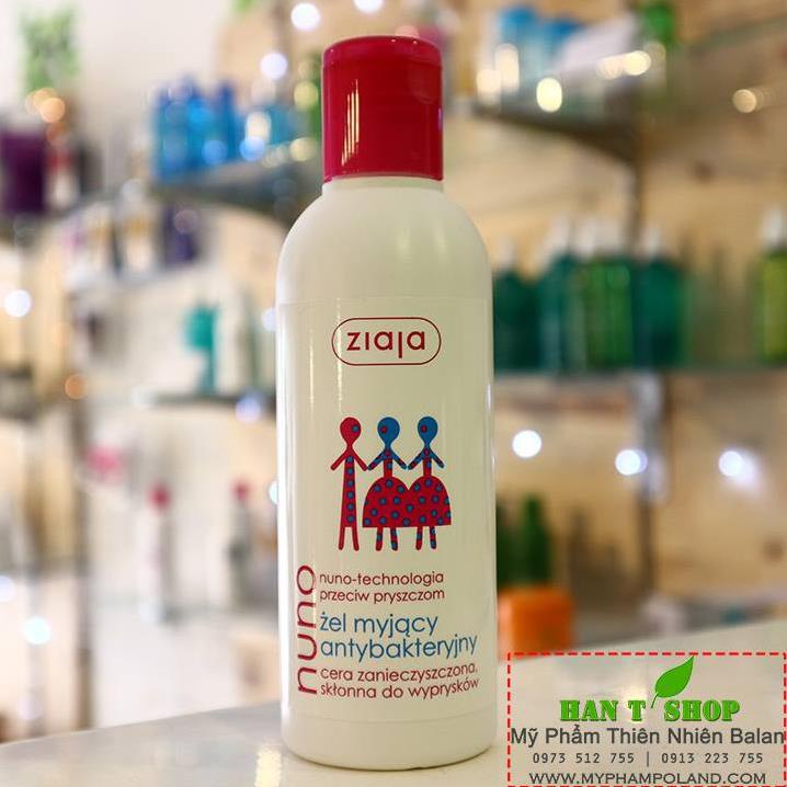 [Chính Hãng] Sữa rửa mặt Nuno Ziaja cho Da Dầu, Mụn