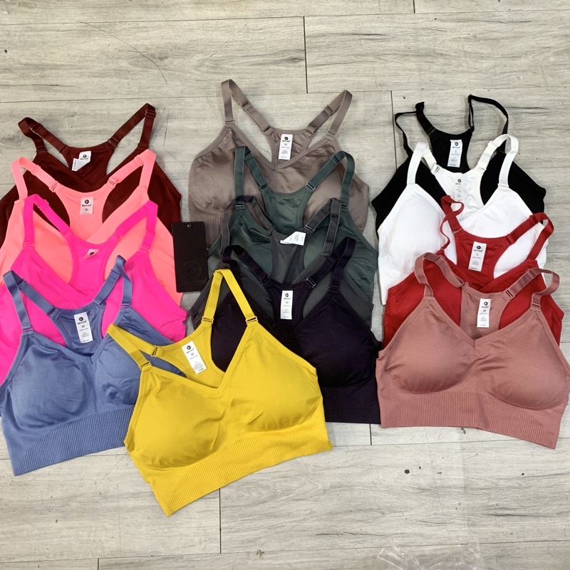 Bra tập Gym nữ, hiệu Xuất cao cấp - Avia01 + 90degree, Áo bra thể thao nữ