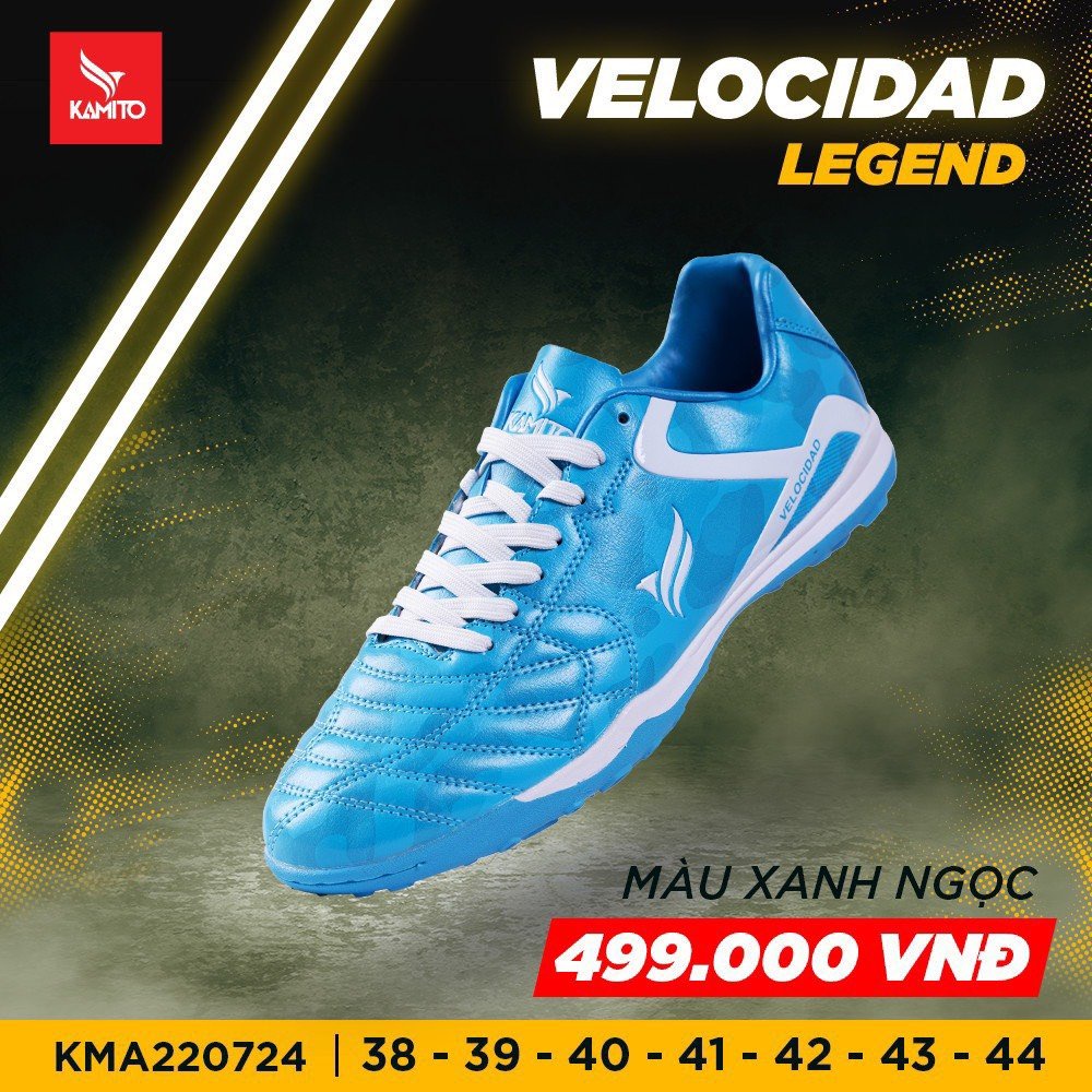 Giày Đá Bóng Sân Cỏ Nhân Tạo KAMITO VELOCIDAD LEGEND Phong Cách Nhanh Nhẹn Thanh Thoát Chuẩn Form Chân Việt