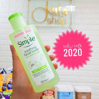 Toner Simple dịu nhẹ dưỡng da 200ml