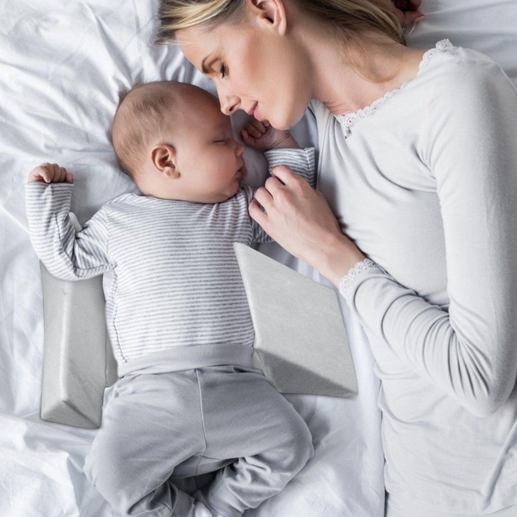 SUSANS Gối Nằm Chống Lăn Có Thể Giặt Sạch Dành Cho Bé 45° Ống Hút Chất Lượng Cao Chuyên Dùng