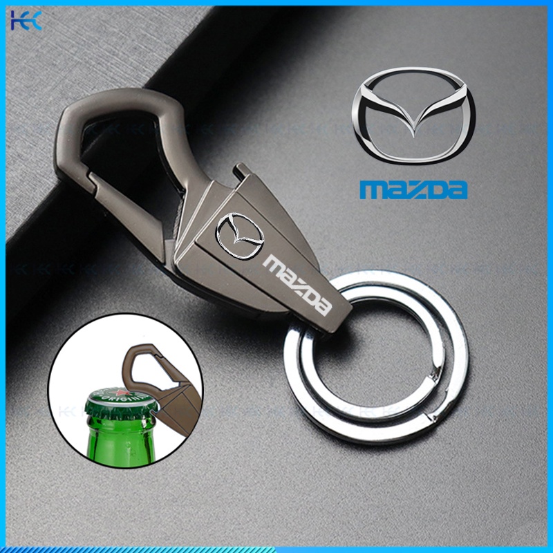 MAZDA Móc Khóa Kiêm Dụng Cụ Mở Nắp Chai Bằng Hợp Kim Cao Cấp
