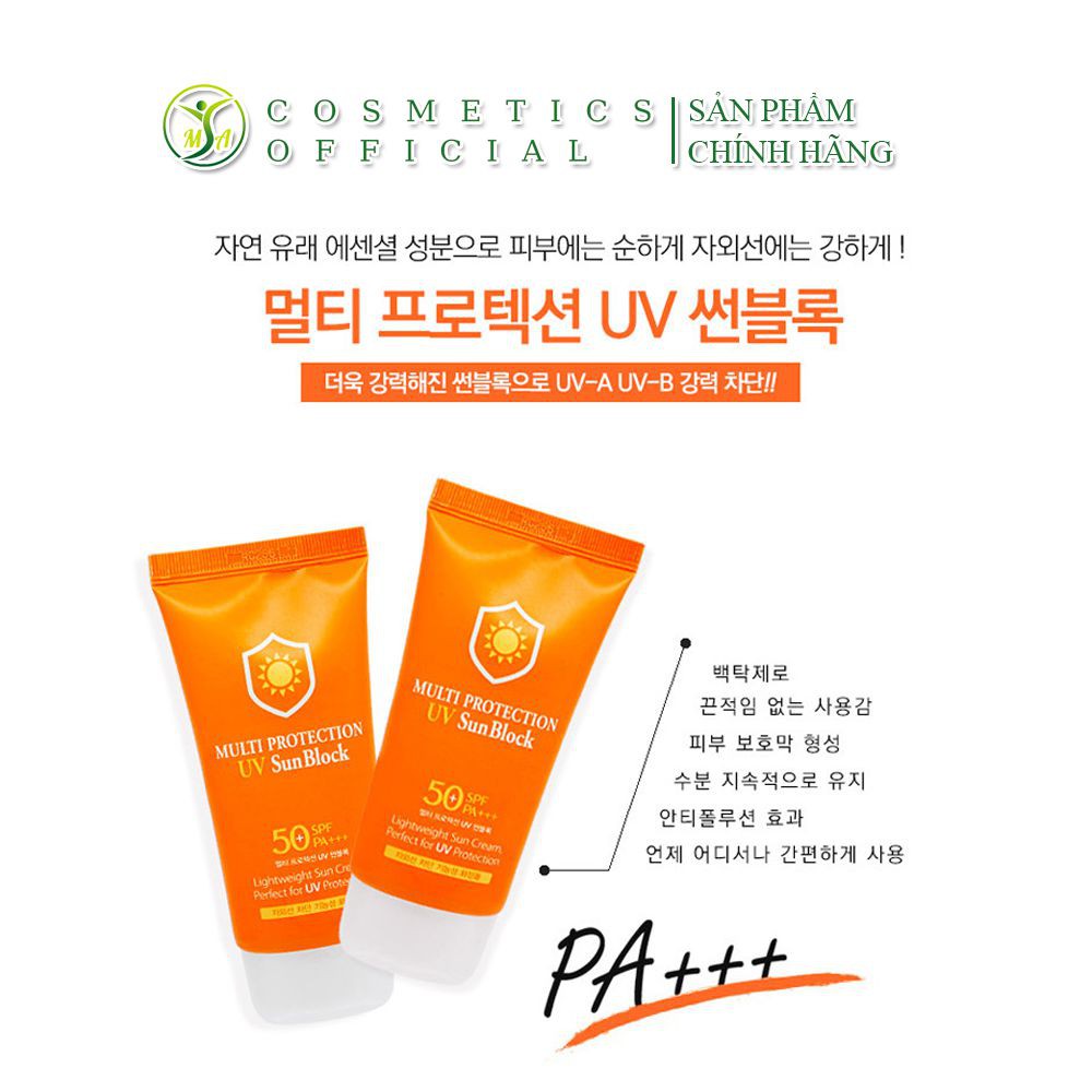 [CHÍNH HÃNG] Kem chống nắng 3W Clinic Multi Protection UV Sunblock Cream - Nhập Khẩu Hàn Quốc