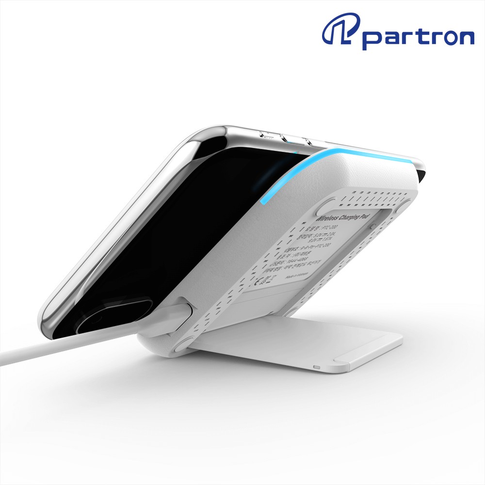 Sạc Nhanh Không Dây cho Iphone và Samsung của Partron PTC-200 | Hàng Chính Hãng