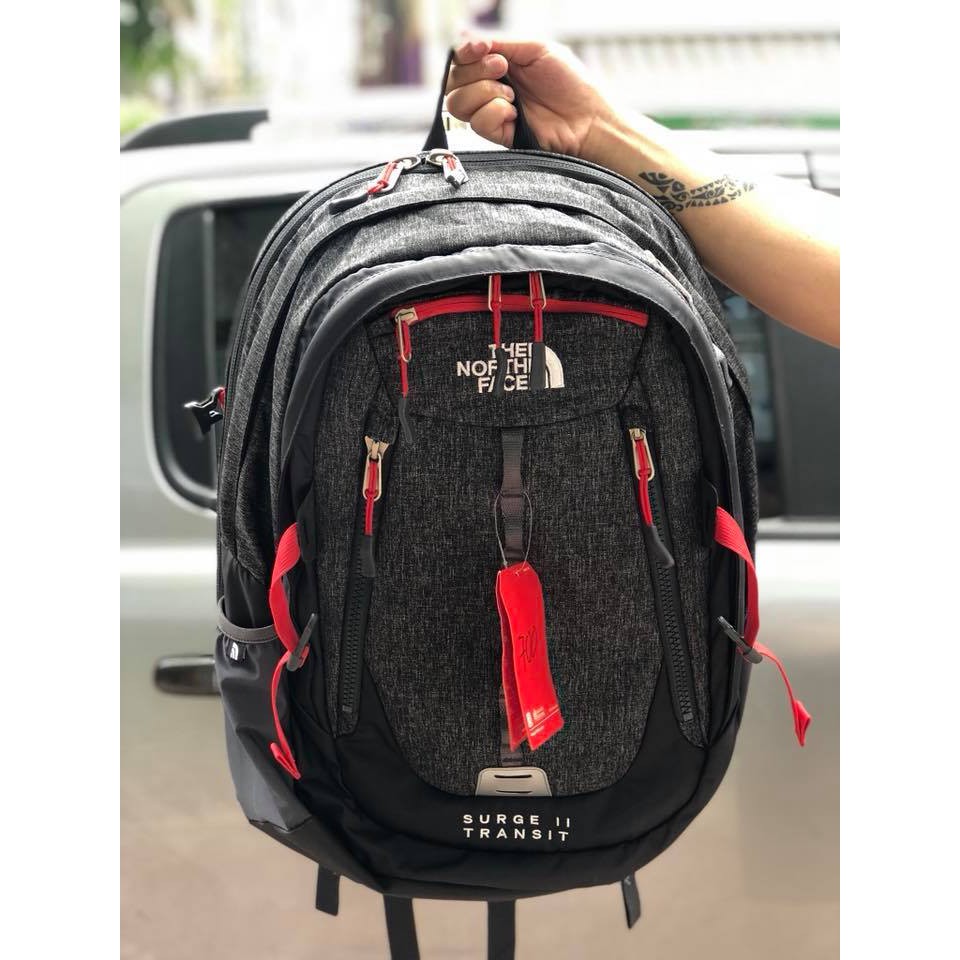 Balo laptop du lịch TNF Suger II chất liệu chống thấm màu đen