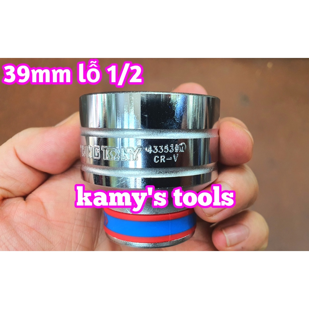 Đầu tuýp đầu khẩu 39mm 1/2 inch Kingtony mở nồi xe tay ga model 433539M
