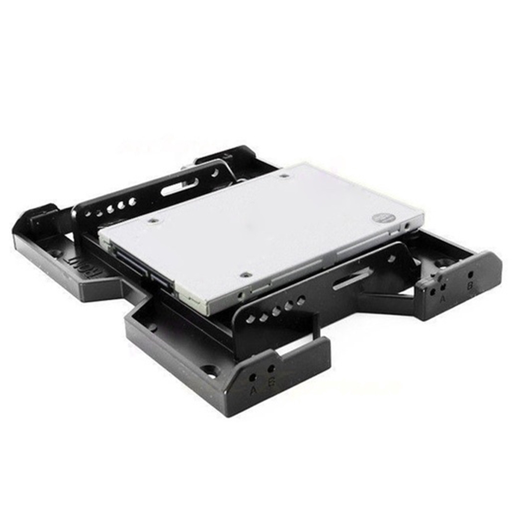 5.25" To 3.5" 2.5" Tray Cooling Fan Mounting Case Hard Drive Bracket Adapter SSD HDD