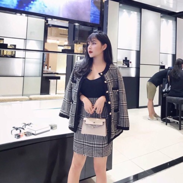 Set dạ kẻ