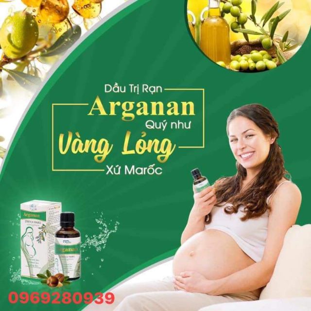 Dầu trị rạn da Arganan