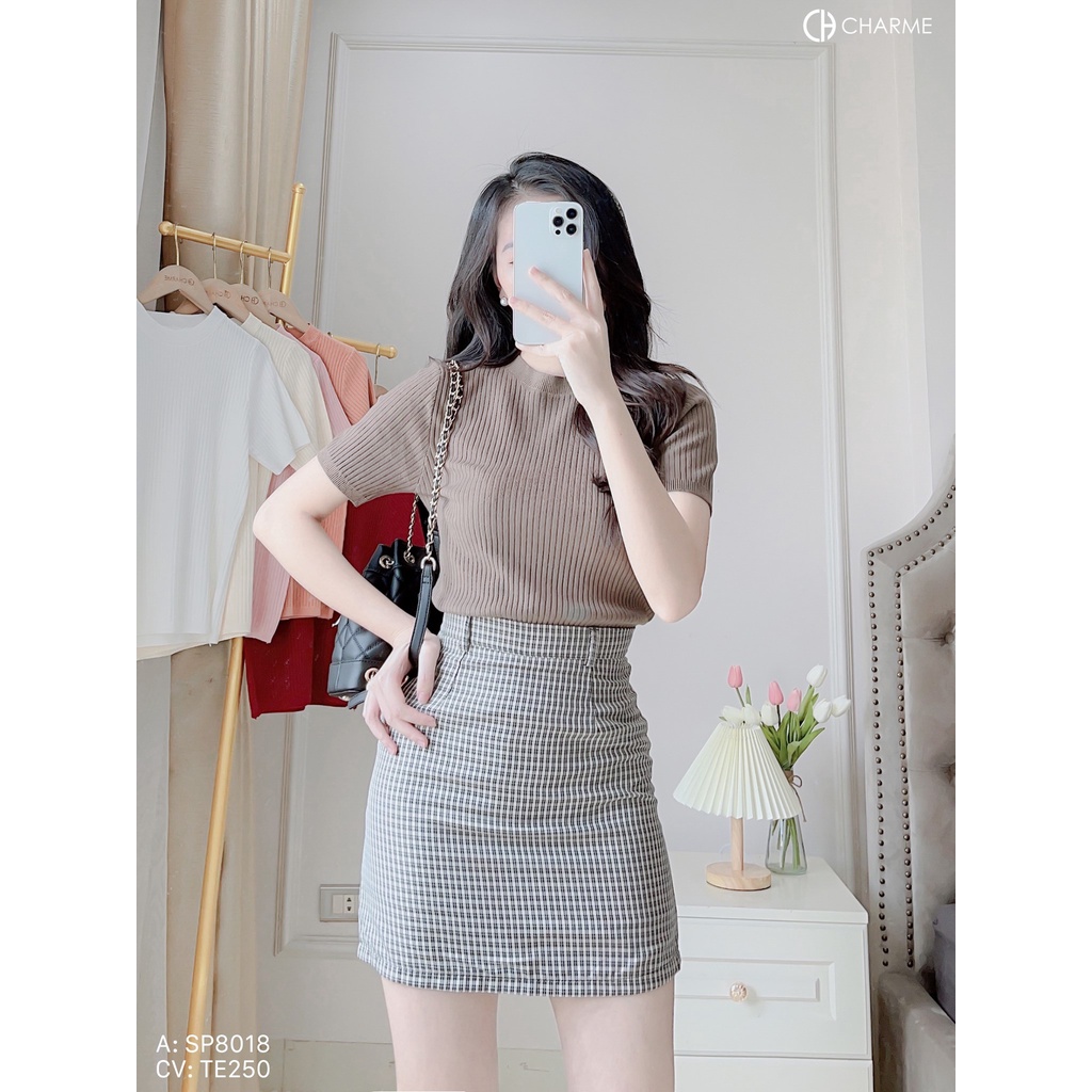  Áo len tăm cộc tay thiết kế Charme 8018 | BigBuy360 - bigbuy360.vn