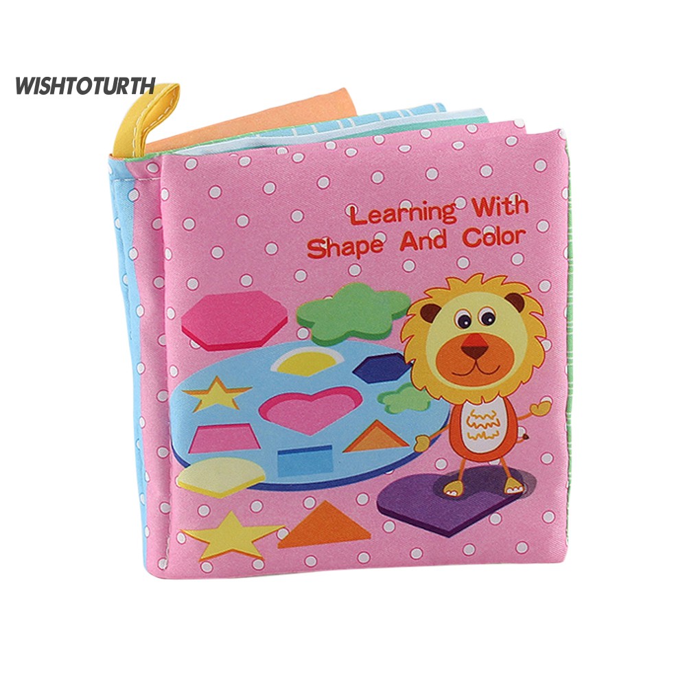 ☼WT Baby Sound Fabric Cloth Books Intelligence Development Learning Educational Toys