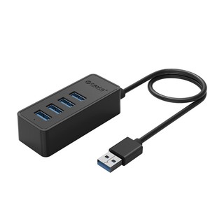 Bộ chia USB Hub 4 cổng USB 3.0, Đen Orico-W5PH4.U3.V1.BK - Hàng phân phối chính hãng