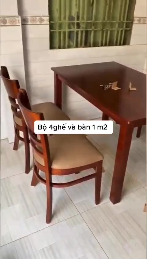 Bàn ăn gỗ, bàn ăn cơm gỗ 1m20 - hàng gia công tại xưởng - Nội Thất Ngọc Mai | BigBuy360 - bigbuy360.vn