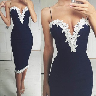 ☛☏❤Đầm Body Cổ Chữ V Hoạ Tiết Hoa Thiết Kế Ôm Sát Tôn Dáng
