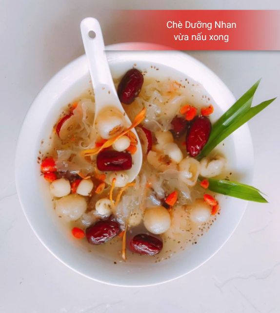 Chè Dưỡng Nhan  đủ 11 vị nguyên liệu gói 200g nấu 20 chai