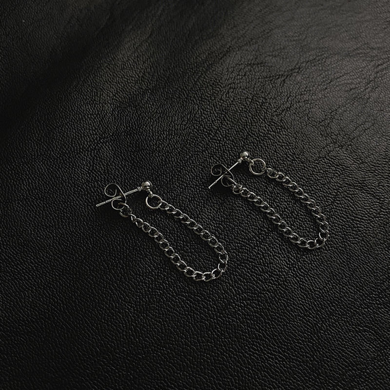 Hoa Tai Dáng Dài Hình Tròn Phong Cách Hàn Quốc