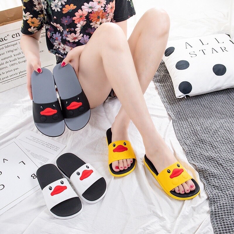 Dép Quai Ngang Nam Nữ Unisex Siêu Êm Hình Vịt