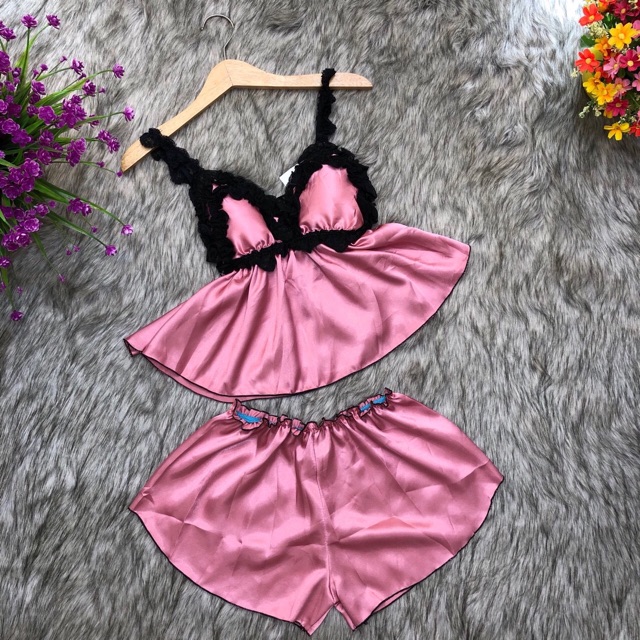 [SALE 30%] Đồ ngủ sexy bèo lụa mút ngực | BigBuy360 - bigbuy360.vn