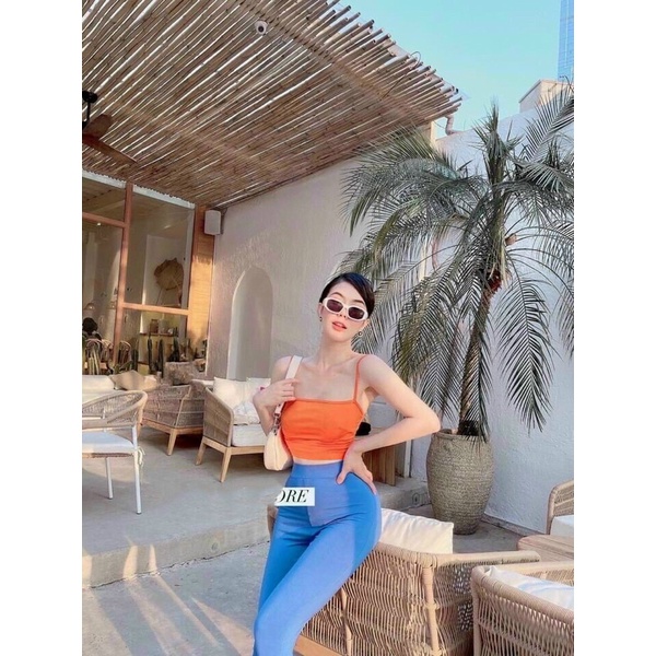 ÁO THUN 2 DÂY CROPTOP TÔN DÁNG MS55661