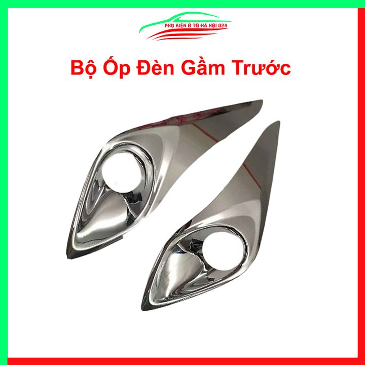 Ốp viền đèn gầm trước sau xe Vios 2019-2020 mạ Crom chống trầy trang trí làm đẹp xe