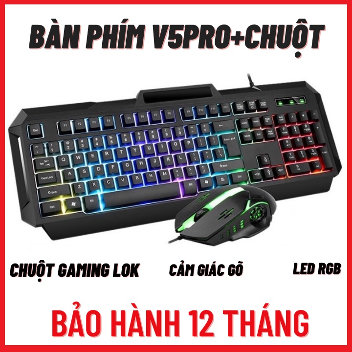 Bàn Phím Máy Tính Gaming YINDIAO V4 &amp; V4Pro - Đèn LED RGB Chống Nước Game Máy Tính Esport - Chính Hãng [Bảo Hành 1 Năm]