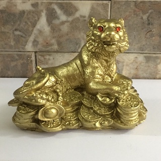 Tượng cọp, hổ phong thuỷ dài 14 cm cao 10 cm