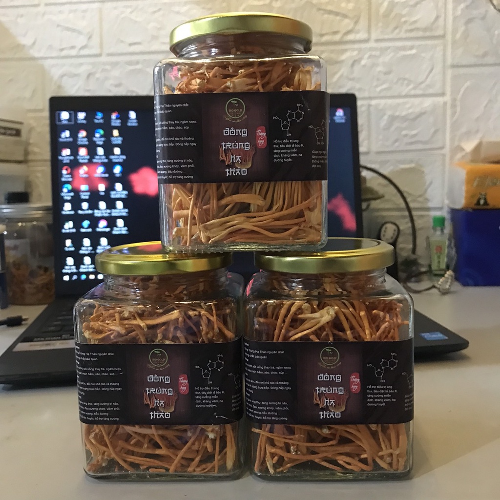Đông Trùng Hạ Thảo Bio Gold  Sấy Khô Sợi To  Ngon Hàng Cao Cấp Bồi Bổ Cơ Thể