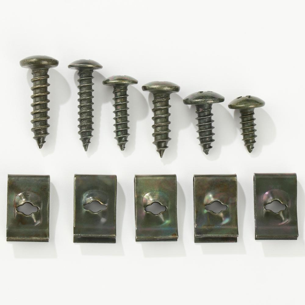 MAYSHOW Bộ 10 Ốc Vít Nhựa 6 Kiểu Tự Cắt Cho Xe Máy / Xe Hơi / Scooter Ốp