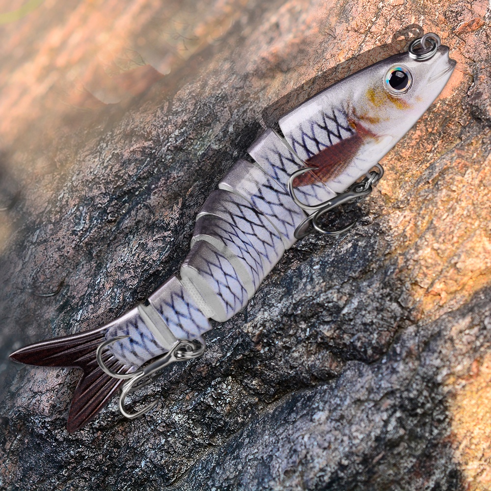 1 Mồi Câu Cá Nhân Tạo 8 Đoạn 13.5cm/19g 10cm/15.5g# Móc Câu Cá