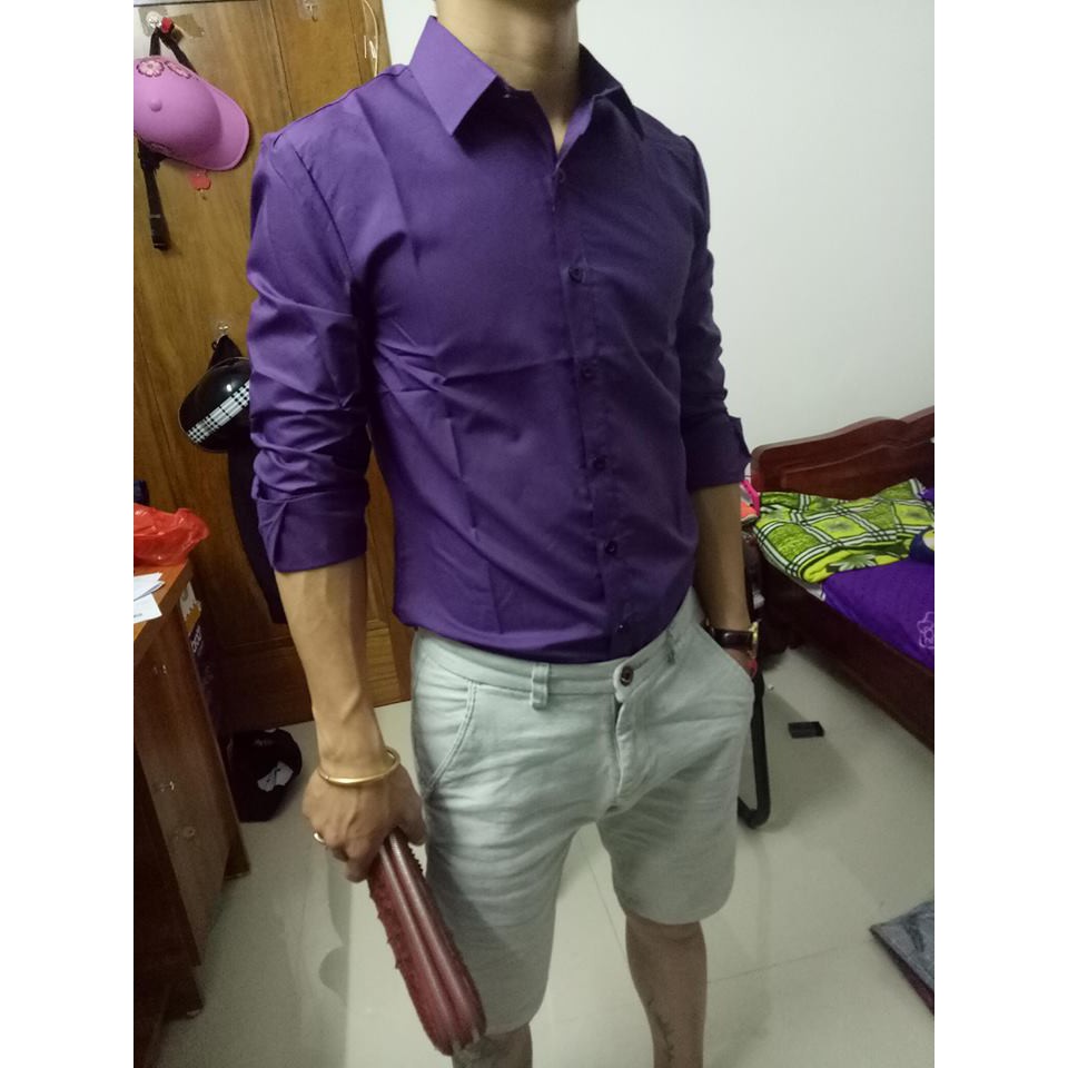 SƠ MI LỤA NHIỀU MÀU KHÔNG NHĂN KHÔNG XÙ KHÔNG BÁM BỤI | BigBuy360 - bigbuy360.vn