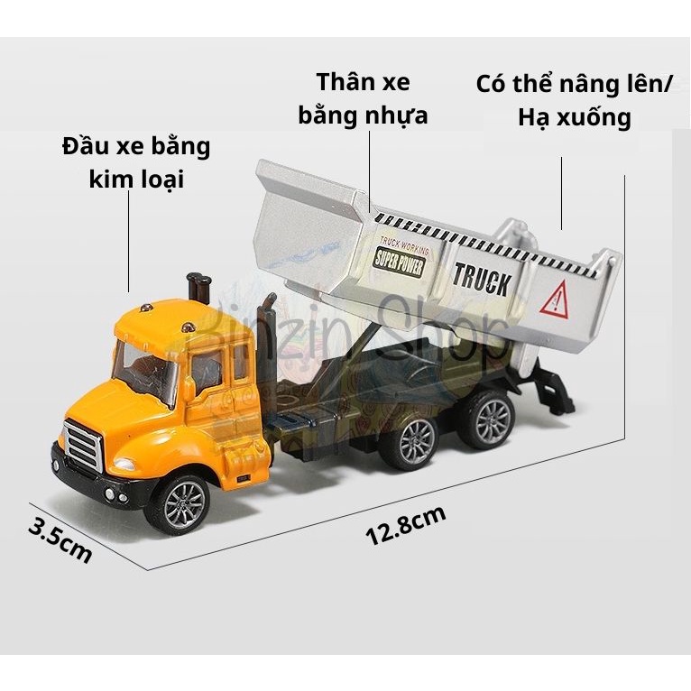 Đồ chơi xe công trình cho bé tỉ lệ 1:64