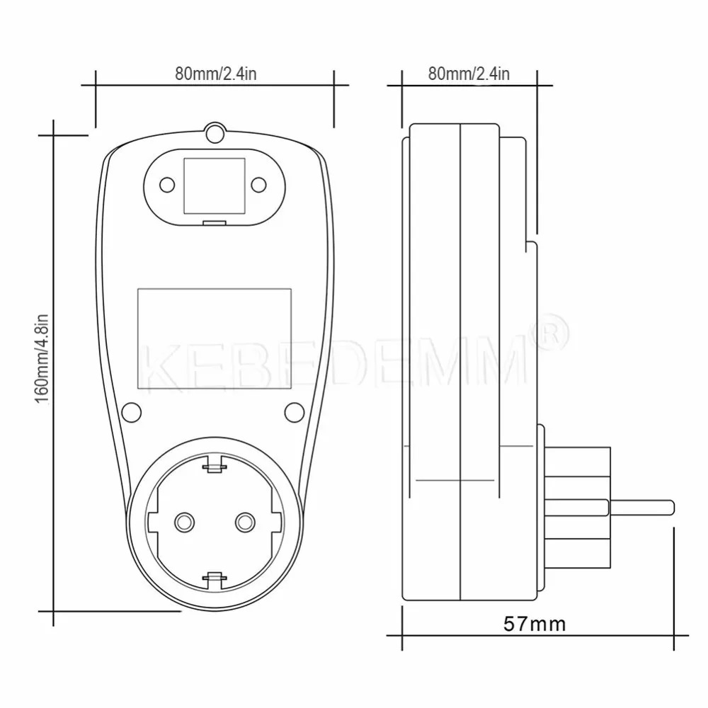 Thiết bị đo công suất tiêu thụ, điện áp, cường độ dòng điện của thiết bị dùng điện trong gia đình